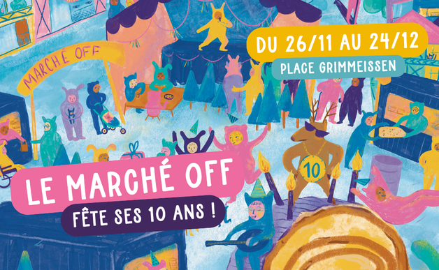 Le Marché de Noël OFF vous invite à fêter 10 ans de production responsable, de solidarité et de culture, du 26 novembre au 24 décembre ! Marché OFF 2025